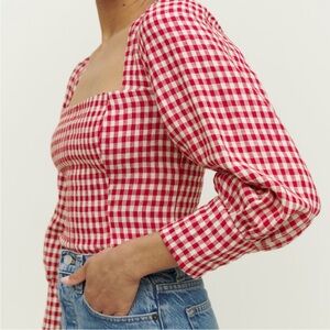 Reformation Stilton Linen Top